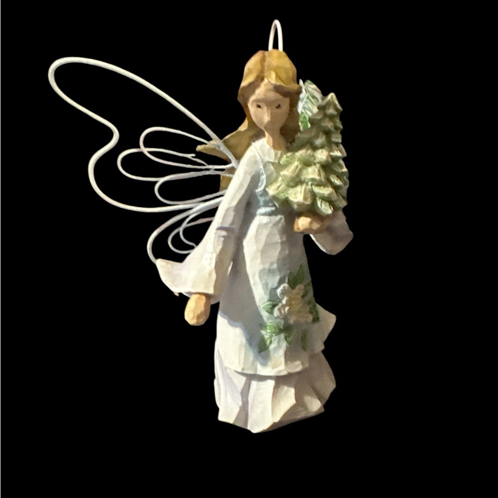 Roaman's Angel Ornament with White and Green Details
